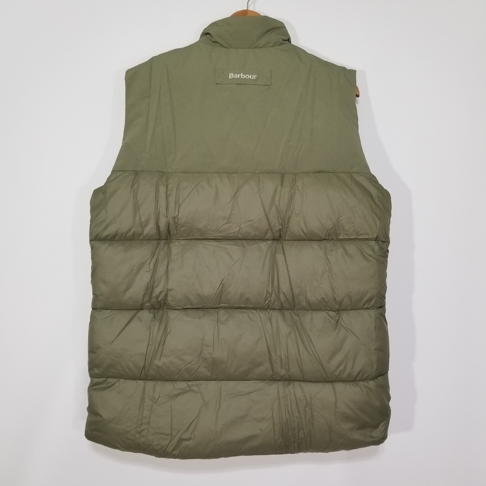 Barbour Grassland Baffle Quilted Gilet Vest Light Moss Green M L $280 - Picture 2 of 16